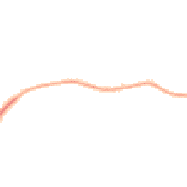 Night-time road noise heatmap for N6 4JU