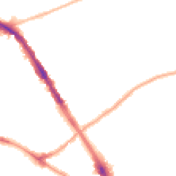 Night-time road noise heatmap for N6 5NX