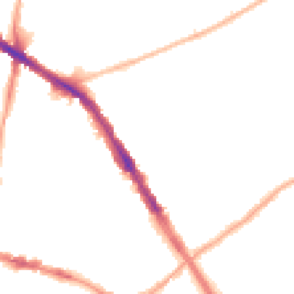 Night-time road noise heatmap for N6 5TL