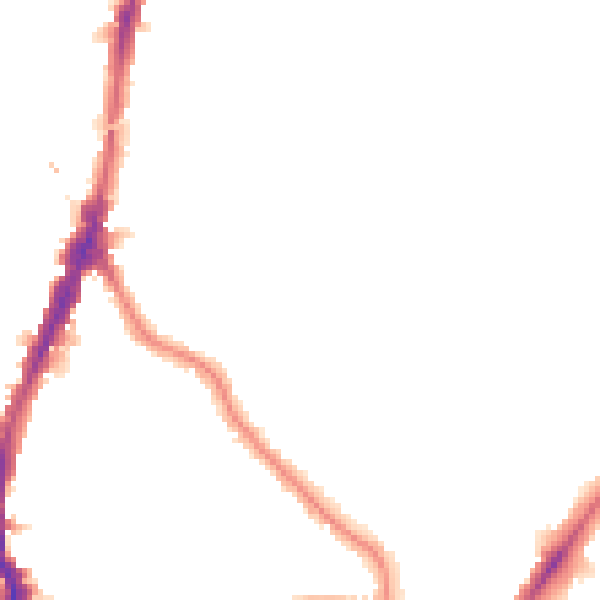 Night-time road noise heatmap for N7 0AD