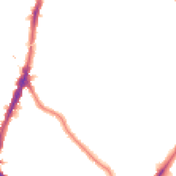 Night-time road noise heatmap for N7 0AG