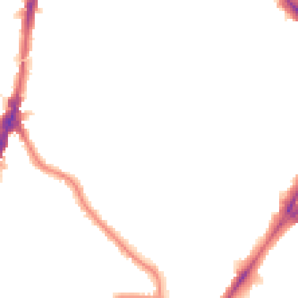 Night-time road noise heatmap for N7 0AN