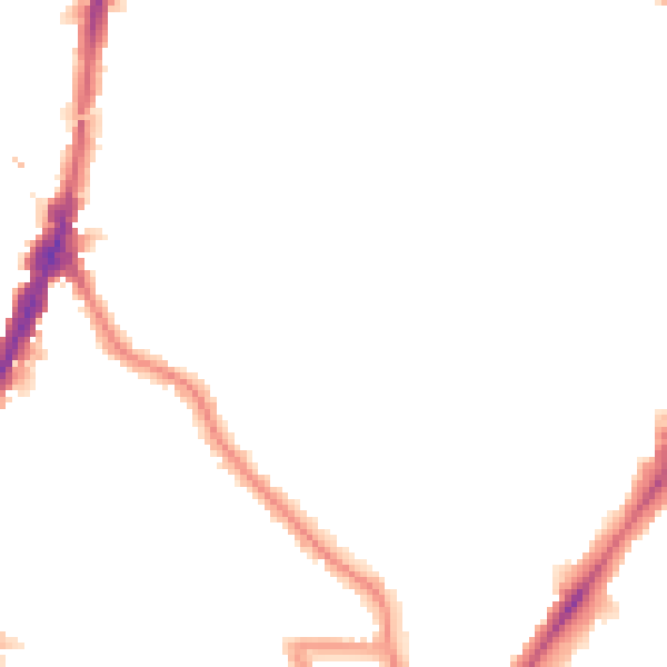 Night-time road noise heatmap for N7 0AP