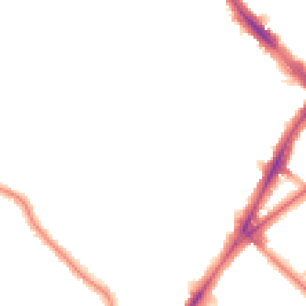 Night-time road noise heatmap for N7 0AS
