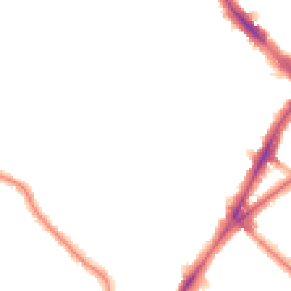 Night-time road noise heatmap for N7 0AX