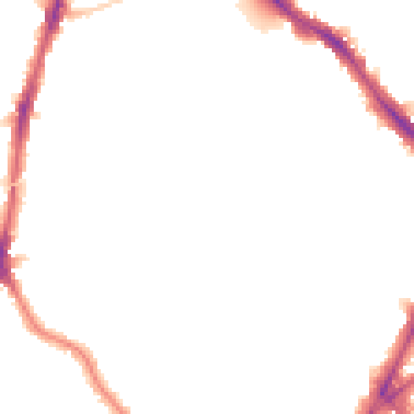 Night-time road noise heatmap for N7 0DX
