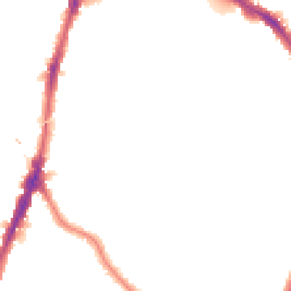 Night-time road noise heatmap for N7 0ED