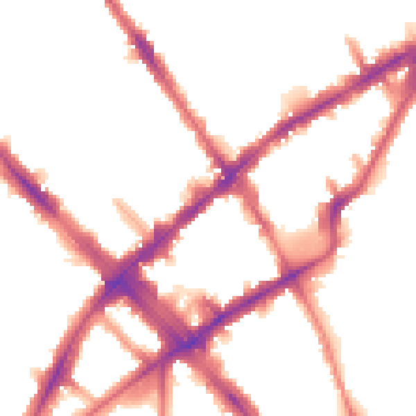 Night-time road noise heatmap for N7 6AE