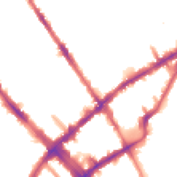 Night-time road noise heatmap for N7 6RA