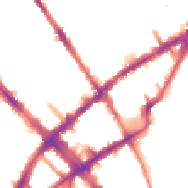 Night-time road noise heatmap for N7 6RQ