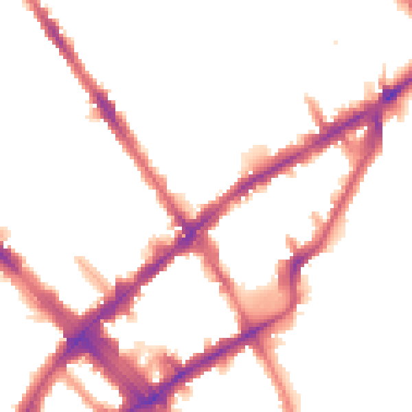 Night-time road noise heatmap for N7 7QP