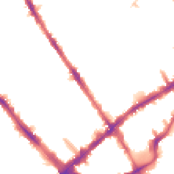 Night-time road noise heatmap for N7 7RA