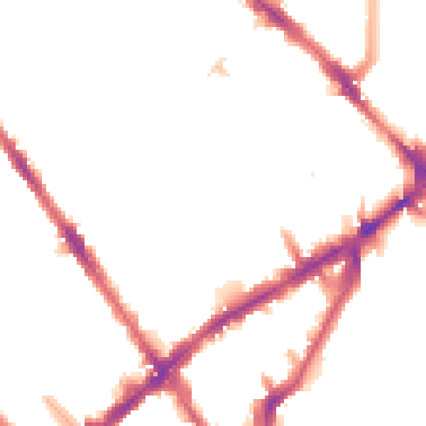 Night-time road noise heatmap for N7 7RN