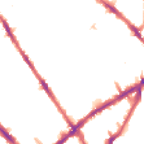 Night-time road noise heatmap for N7 7RR