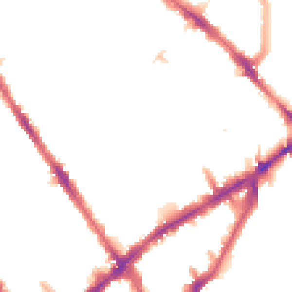 Night-time road noise heatmap for N7 7RW