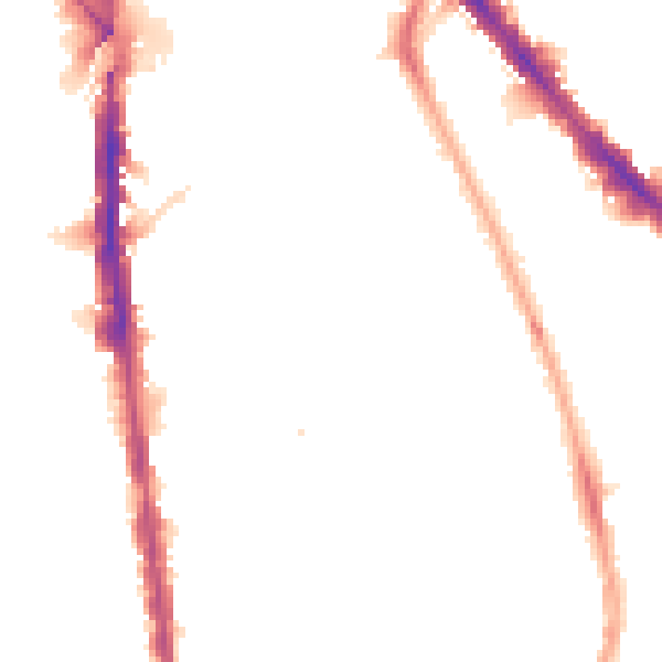 Night-time road noise heatmap for N7 8BB