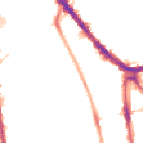 Night-time road noise heatmap for N7 8PP