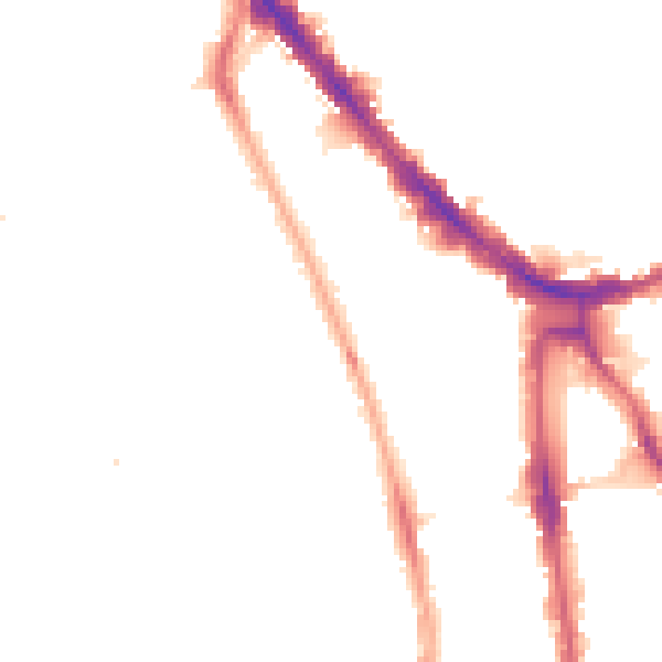 Night-time road noise heatmap for N7 8PT