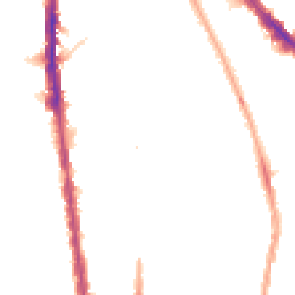 Night-time road noise heatmap for N7 8XA
