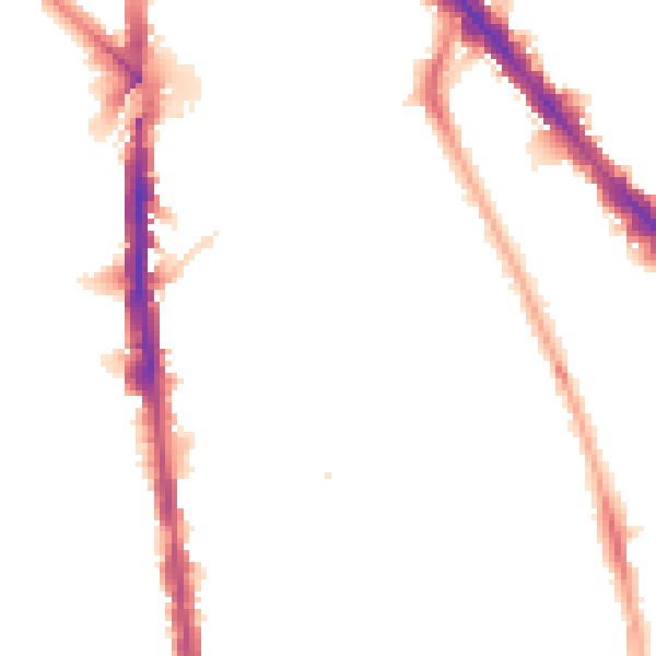 Night-time road noise heatmap for N7 8XT