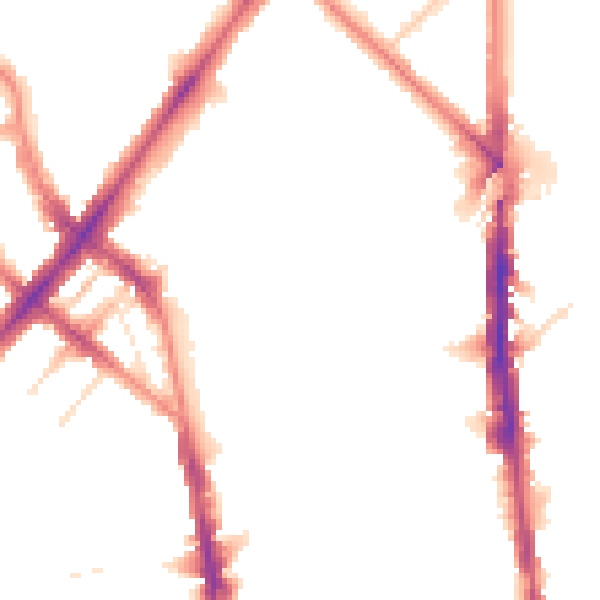 Night-time road noise heatmap for N7 9FR