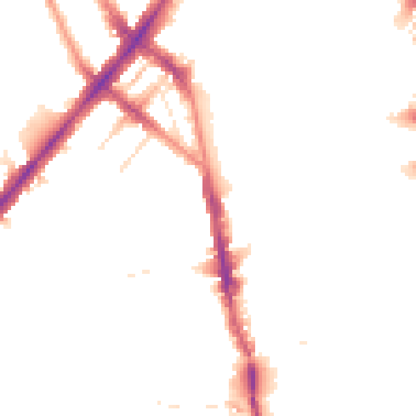 Night-time road noise heatmap for N7 9QF