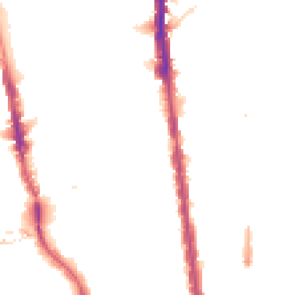 Night-time road noise heatmap for N7 9UN