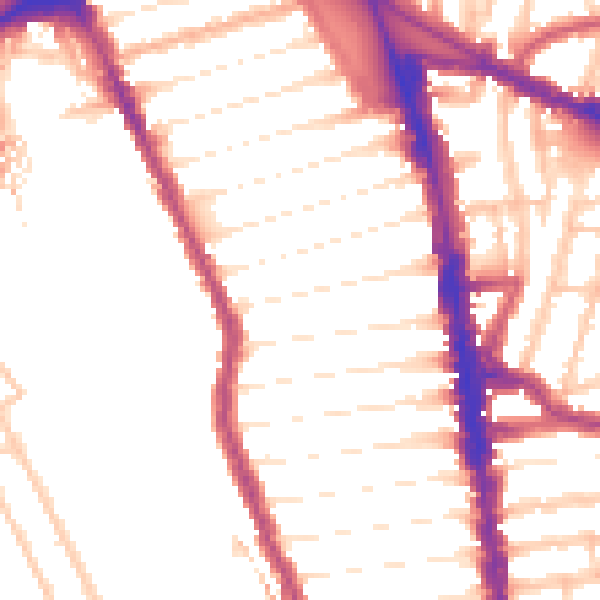 Daytime road noise heatmap for N8 0AJ