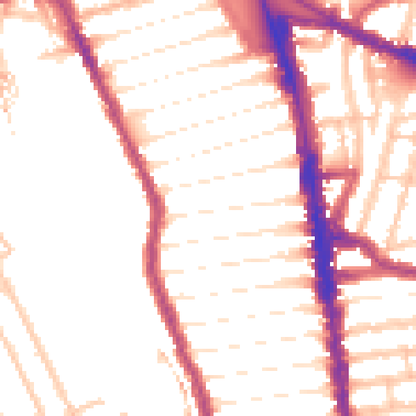 Daytime road noise heatmap for N8 0AN
