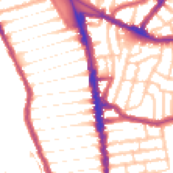 Daytime road noise heatmap for N8 0AU