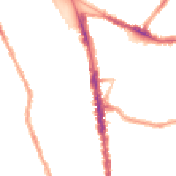 Night-time road noise heatmap for N8 0AU