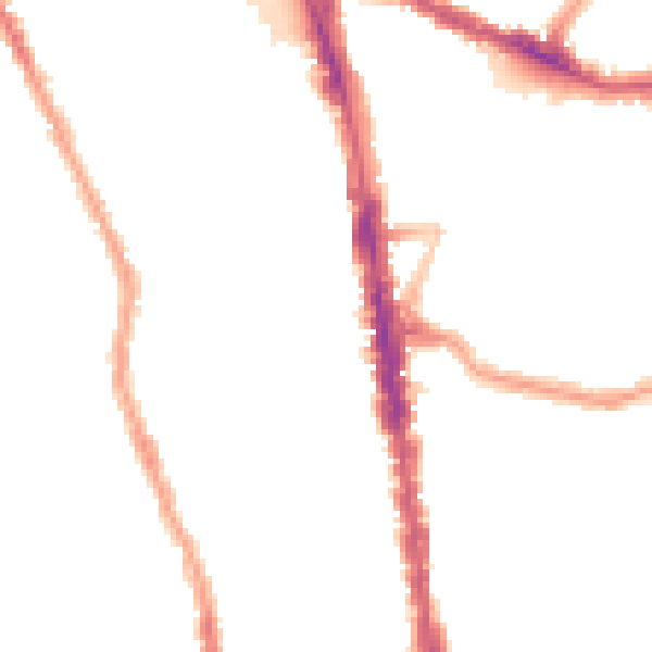 Night-time road noise heatmap for N8 0BN