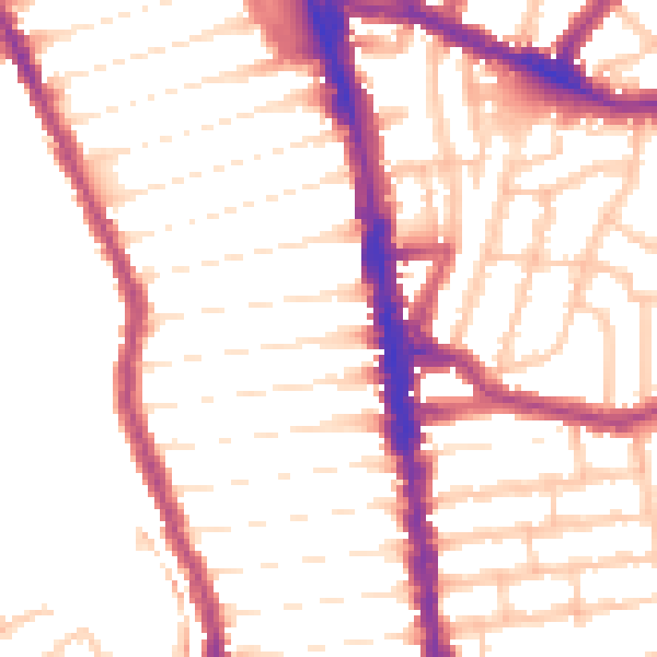 Daytime road noise heatmap for N8 0BP
