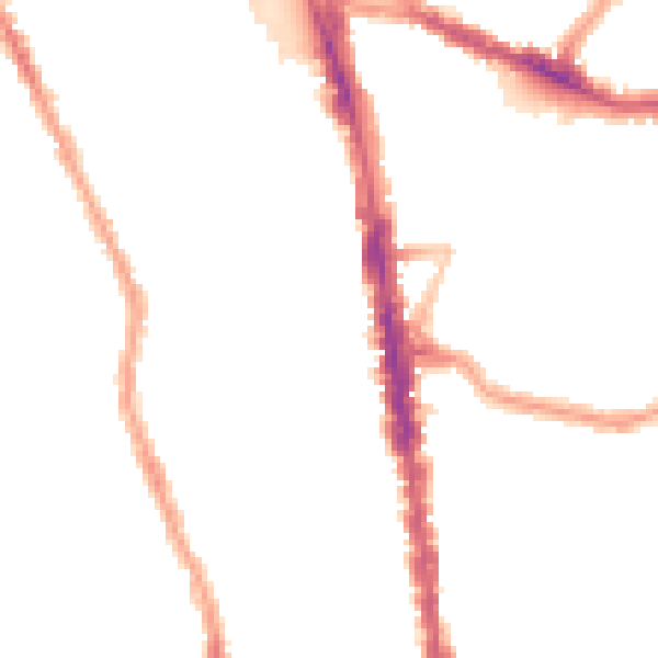 Night-time road noise heatmap for N8 0BP
