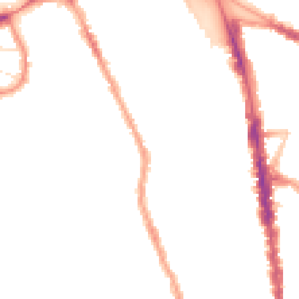 Night-time road noise heatmap for N8 0BU