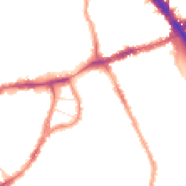 Night-time road noise heatmap for N8 0EH