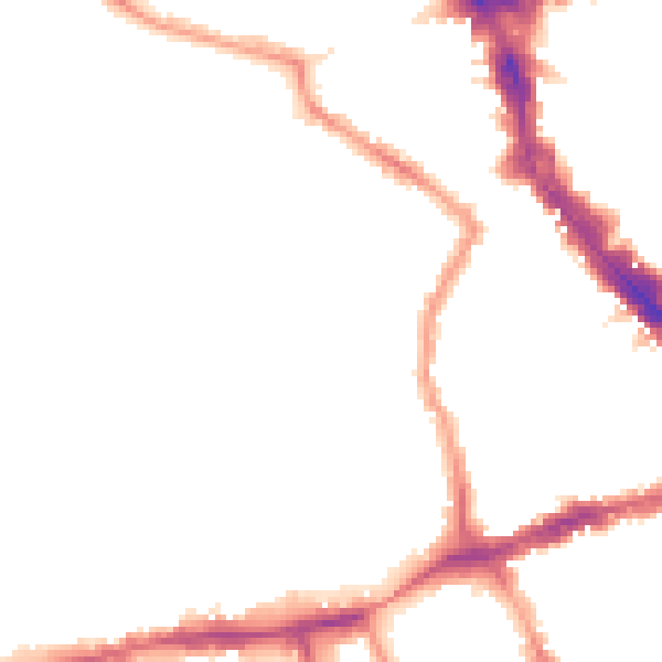 Night-time road noise heatmap for N8 0ES