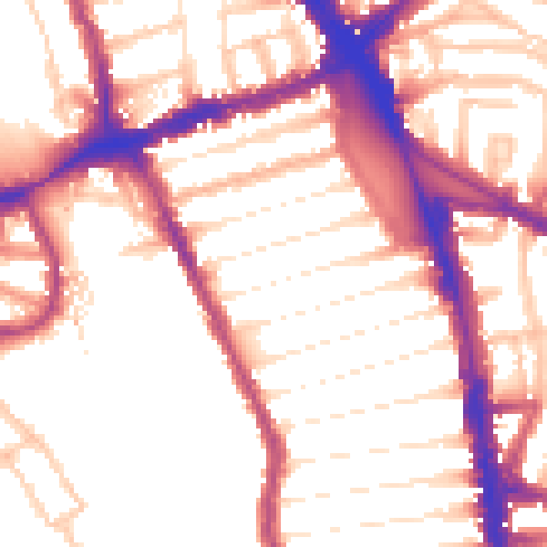 Daytime road noise heatmap for N8 0QT