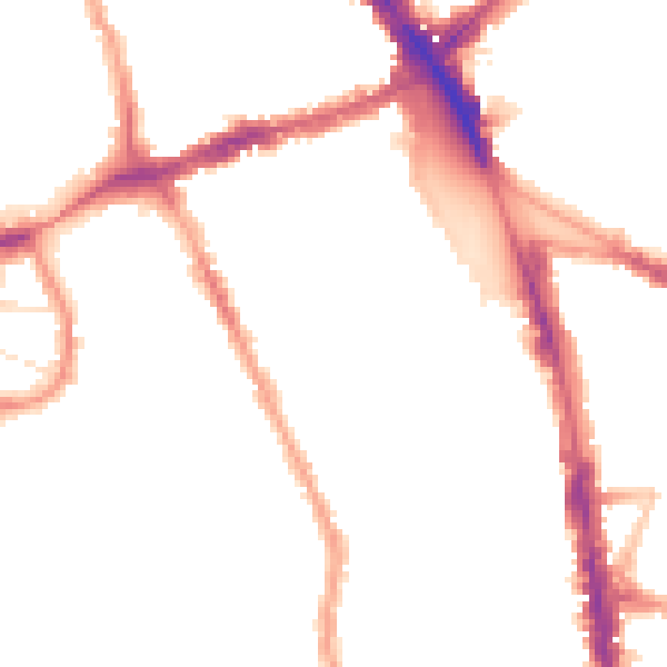 Night-time road noise heatmap for N8 0QT