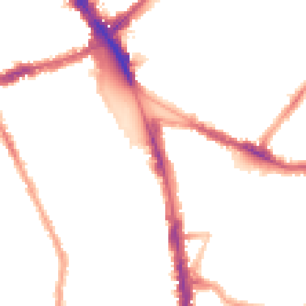Night-time road noise heatmap for N8 0RD