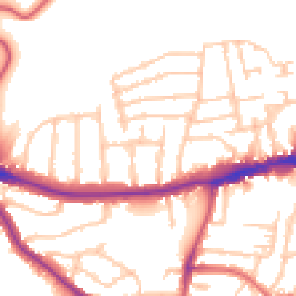 Daytime road noise heatmap for N8 7RL