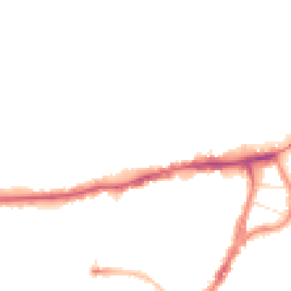 Night-time road noise heatmap for N8 7SB
