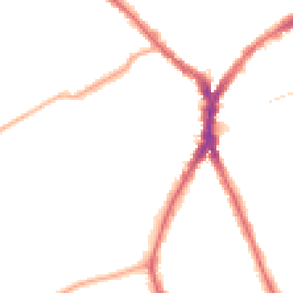 Night-time road noise heatmap for N8 8HR