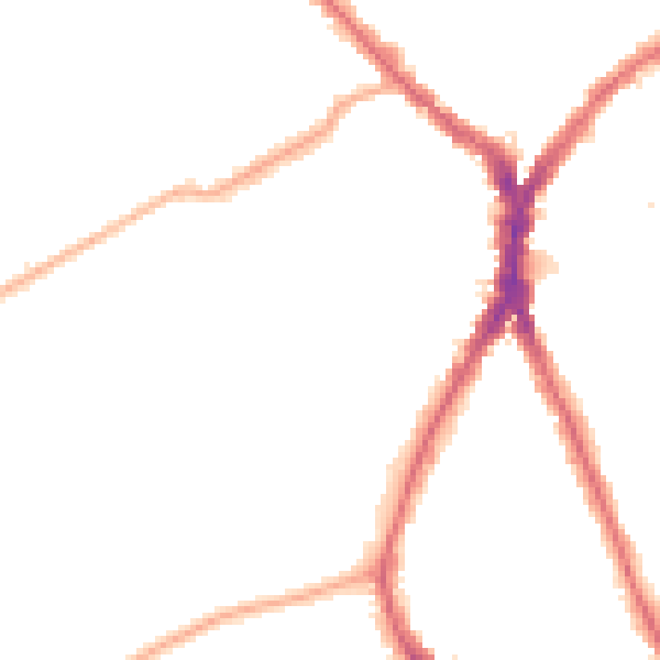 Night-time road noise heatmap for N8 8HY