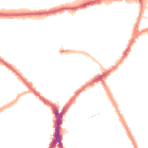 Night-time road noise heatmap for N8 8QG