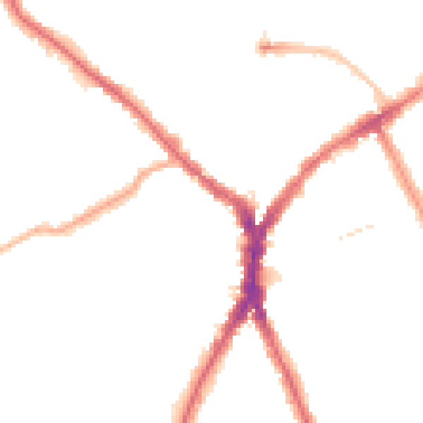 Night-time road noise heatmap for N8 8TN