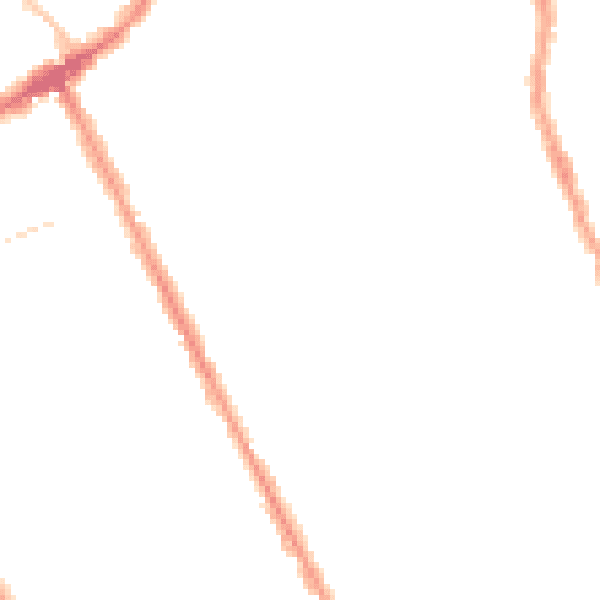 Night-time road noise heatmap for N8 9LL