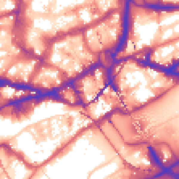 Daytime road noise heatmap for NE1 1LE