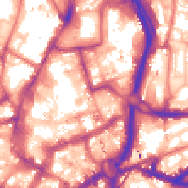 Daytime road noise heatmap for NE1 8EZ
