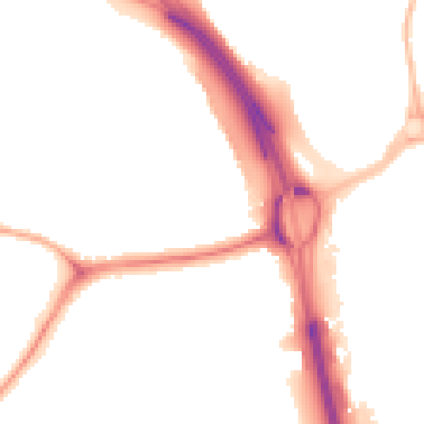 Night-time road noise heatmap for NE11 0AB